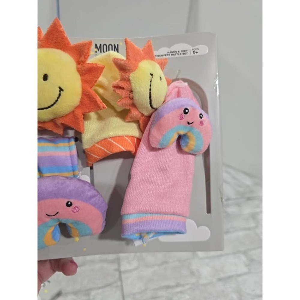 Moon & Stars Hands & Feet Discovery Rattle Set - Picture 5 of 6